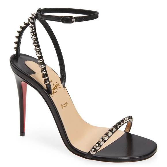 Christian Louboutin Shoes - Black studded, Christian Louboutin heels. So Me Studded Sandal.